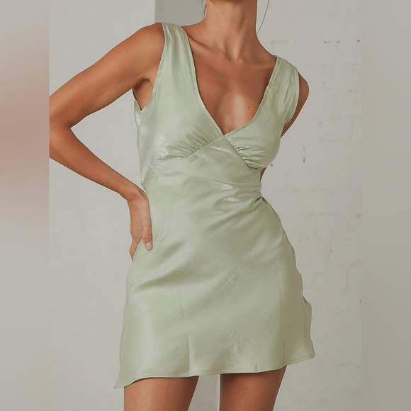 PepperMayo Audrey Vintage Slip Satin Dress - Picture 2 of 5
